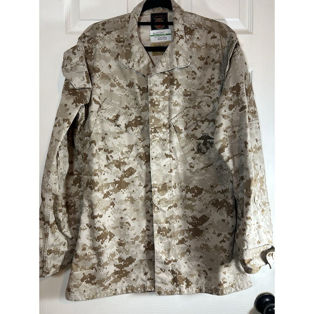 Authentic USMC Desert MARPAT Digital‎ Camo Blouse Small Tall